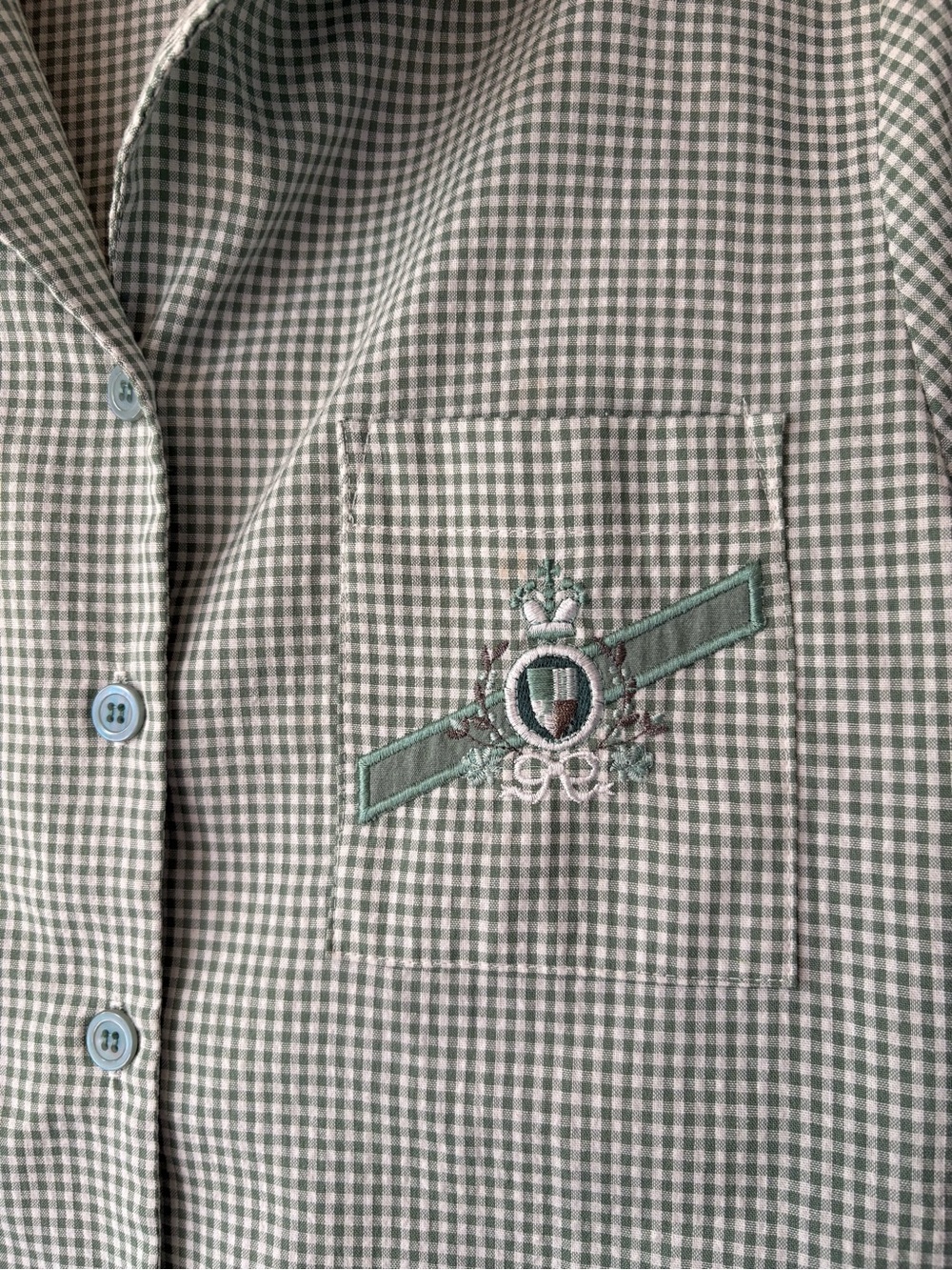 90s Vintage Tennis Prep CottageCore Button Down M - Picture 2 of 6